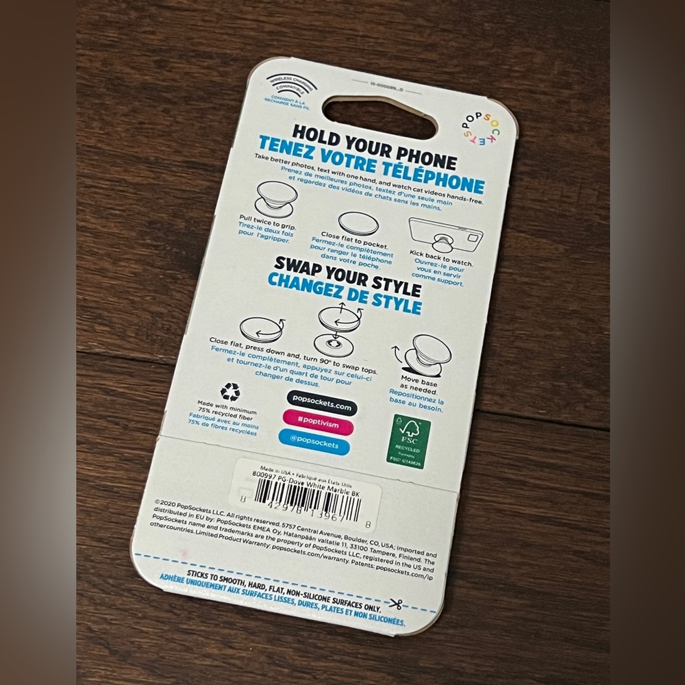 Brand New Marble Popsocket - Picture 2 of 2